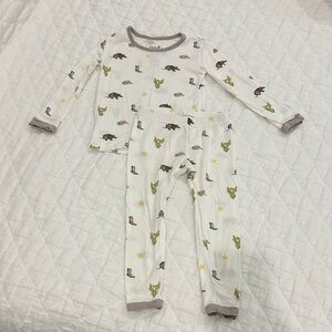 Kyte BABY Western White and Brown Kids Pajama Set